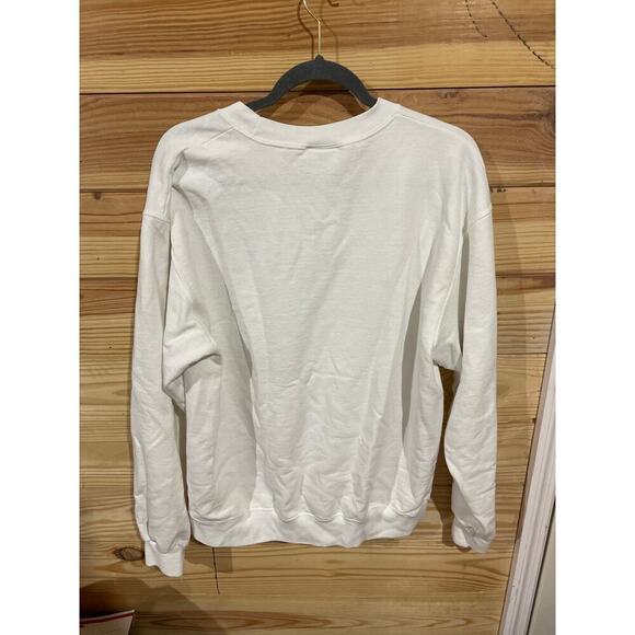 Champion White "Make it Matter" Minimalist Crewneck Sweatshirt, L - Picture 5 of 6